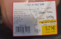Filet de poulet blanc