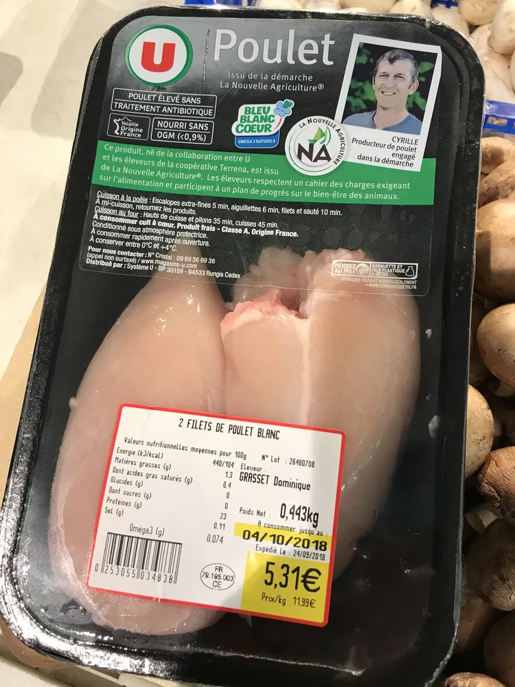 2 filets de poulet blanc