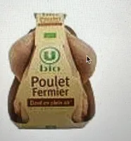 Poulet entier blanc fermier bio