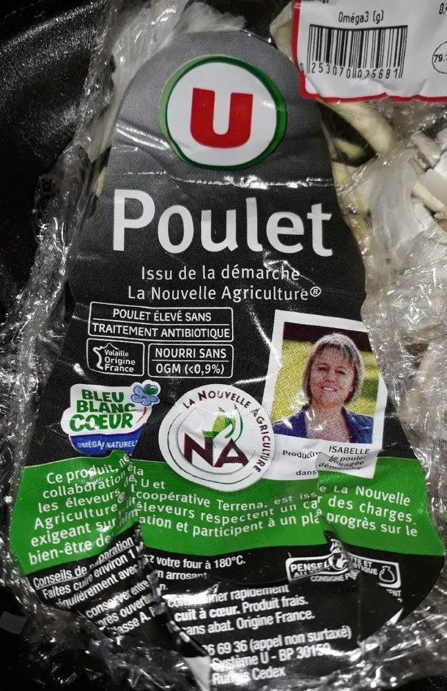 Poulet blanc prêt à cuire sans abat