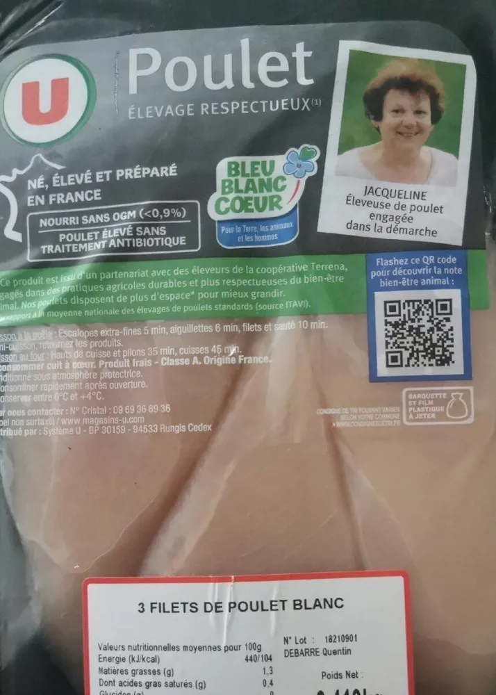 Filet de poulet blanc