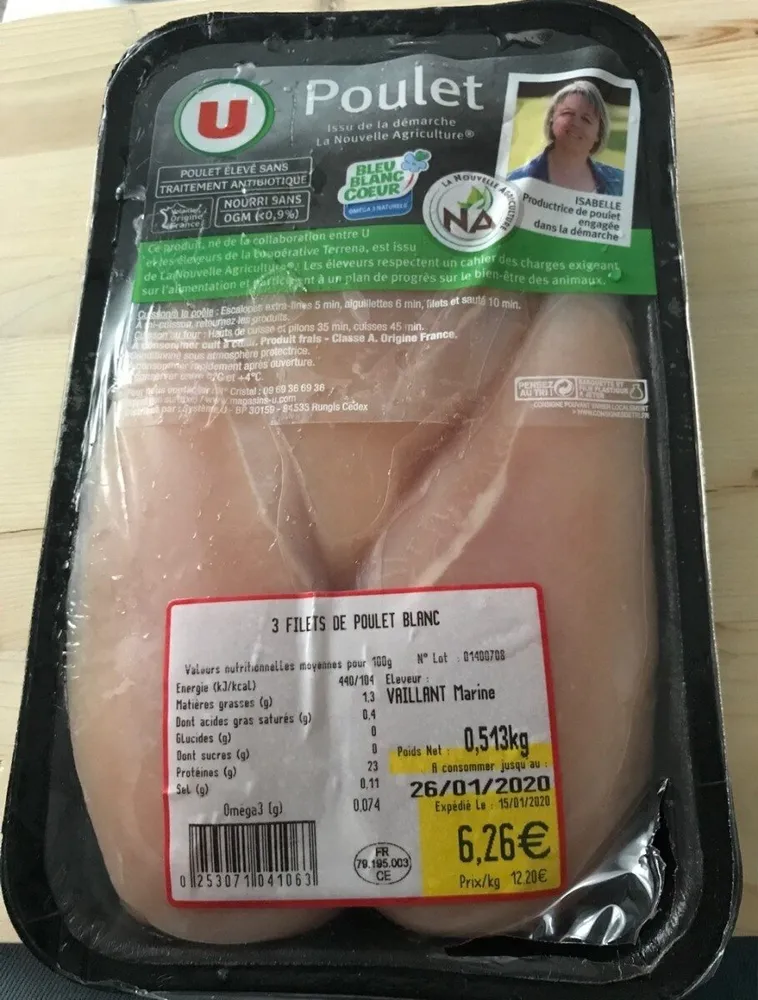 Filet de blanc de poulet