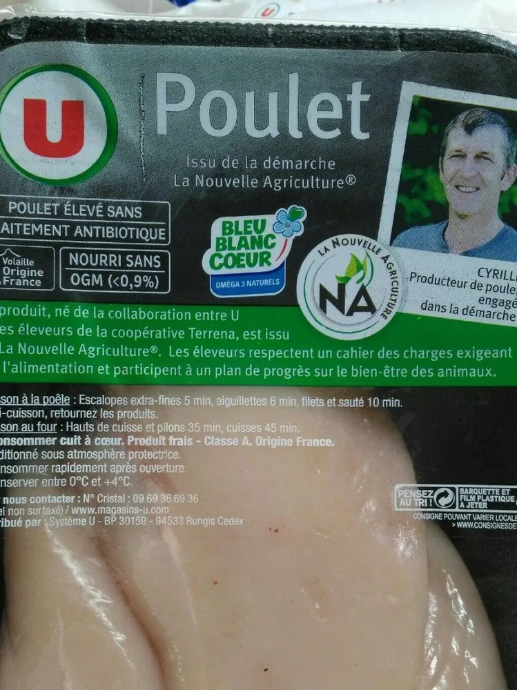 3 filets de poulet blanc