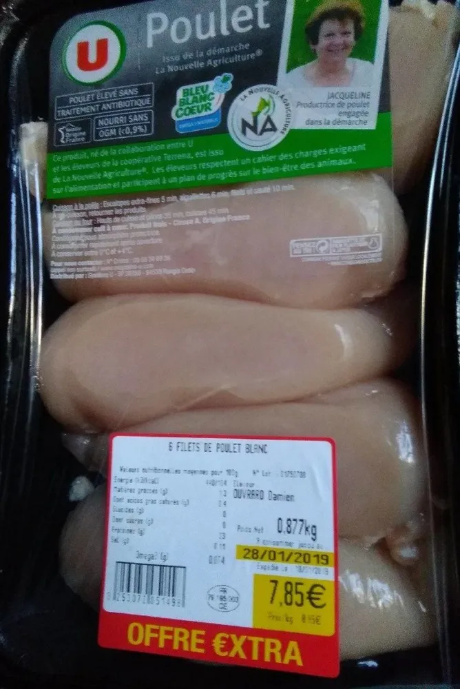 Filet de poulet blanc