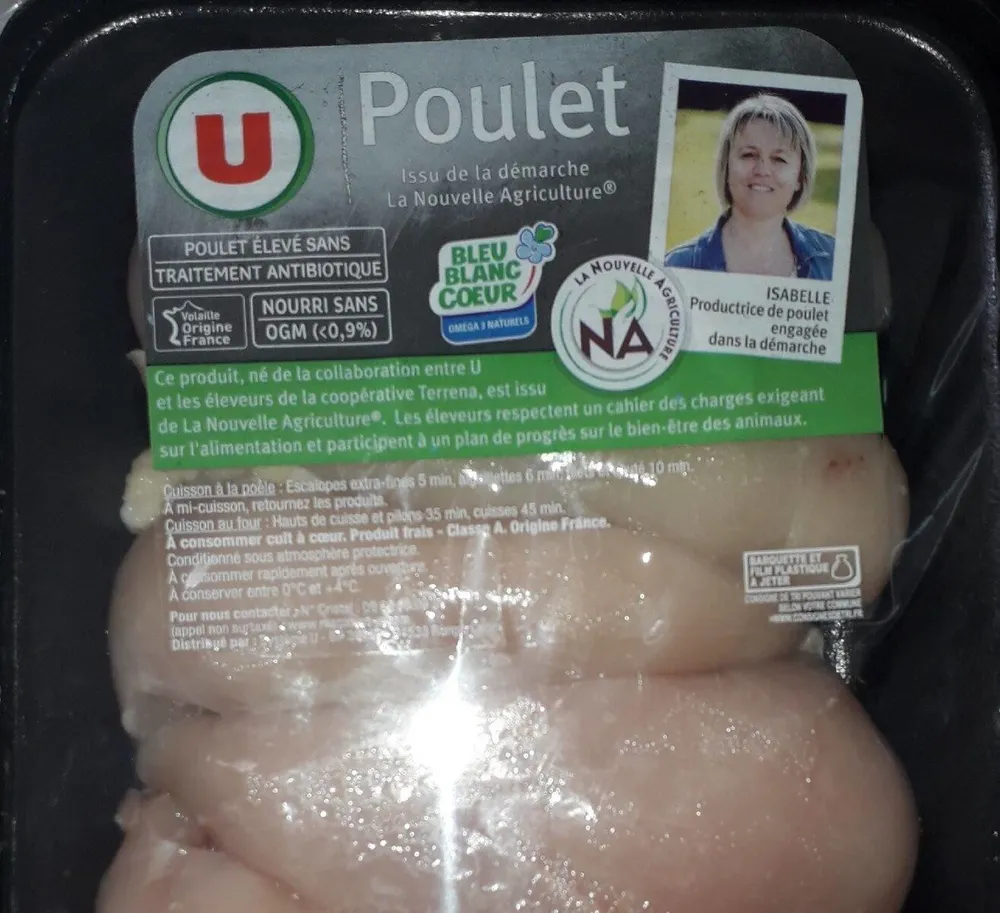 Fillets de poulet blanc