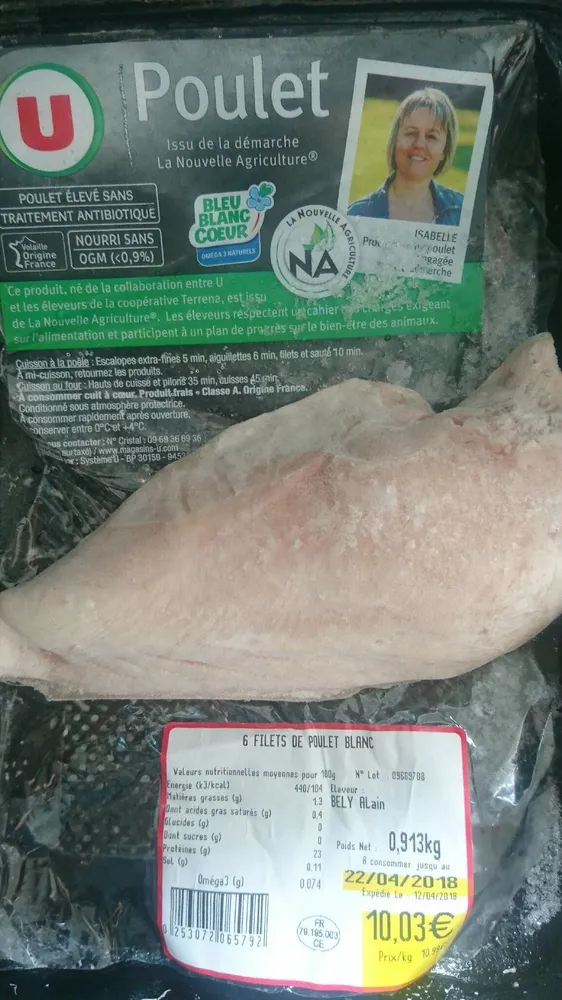6 Filets de poulet blanc
