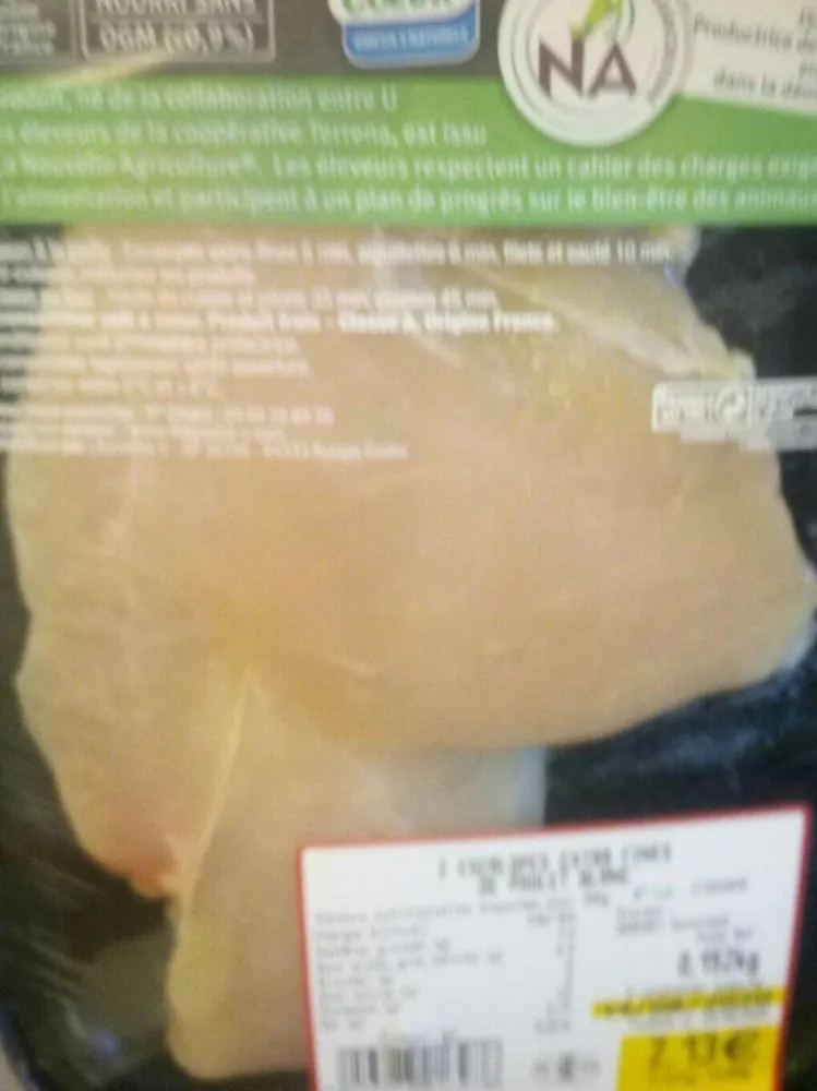 Escalopes extra fines de poulet blanc