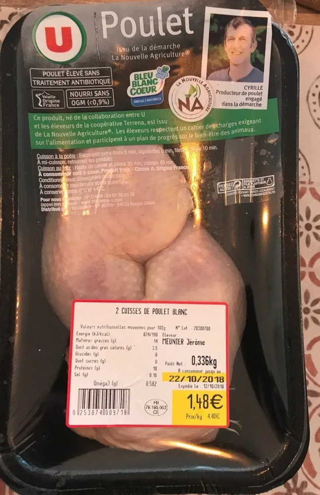 Cuisses de poulet blanc