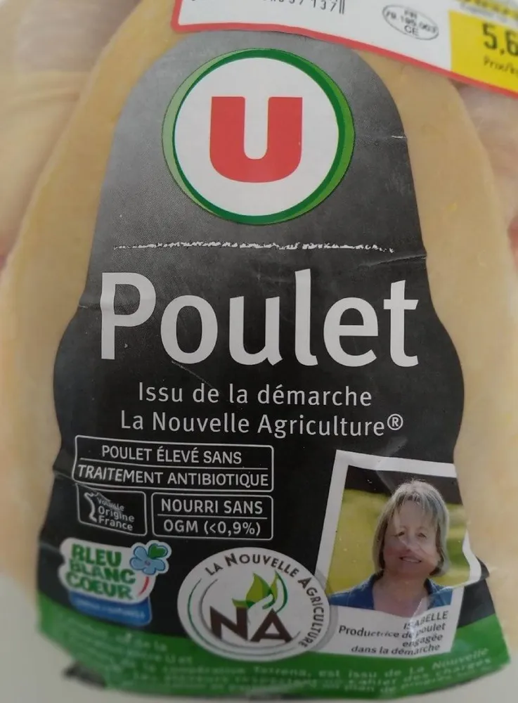 Poulet jaune prêt à cuire sans abat
