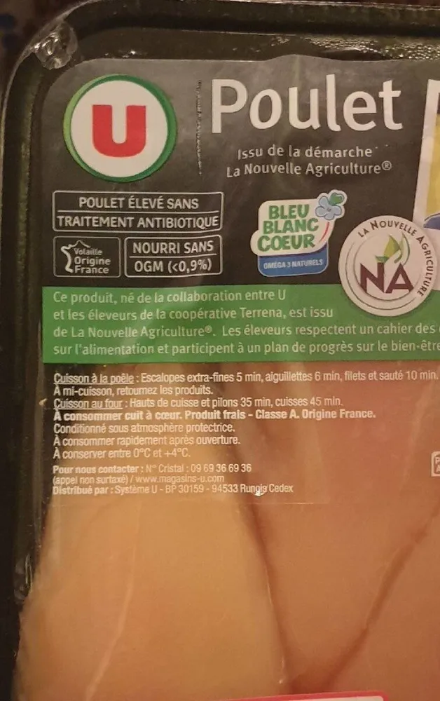 Filets de poulet jaune