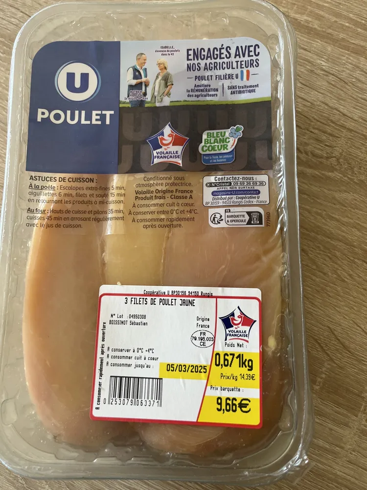filet de poulet blanc