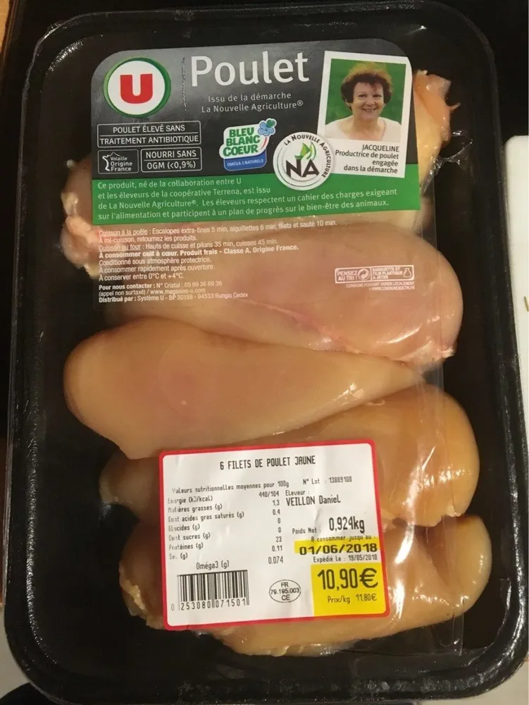 Poulet eleve sans antibiotiques