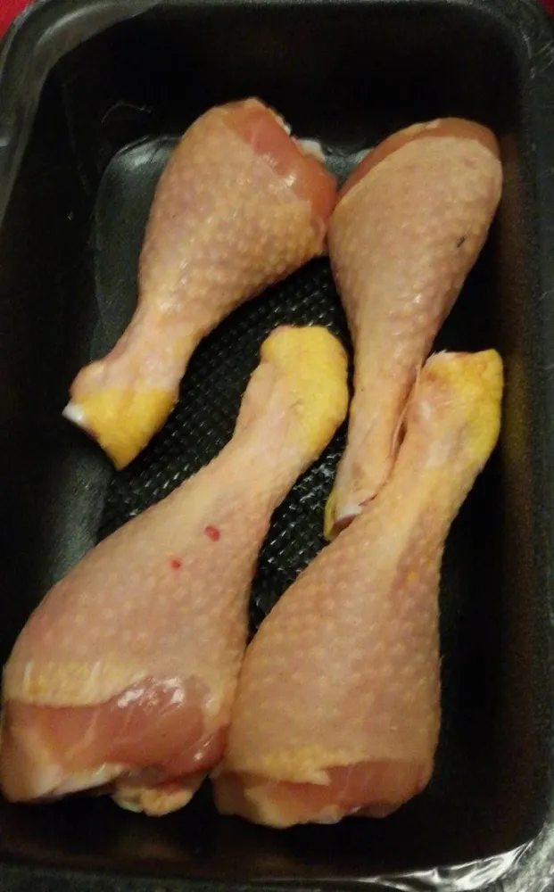 4 pilons de poulet jaune