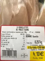 Aiguillettes de poulet blanc