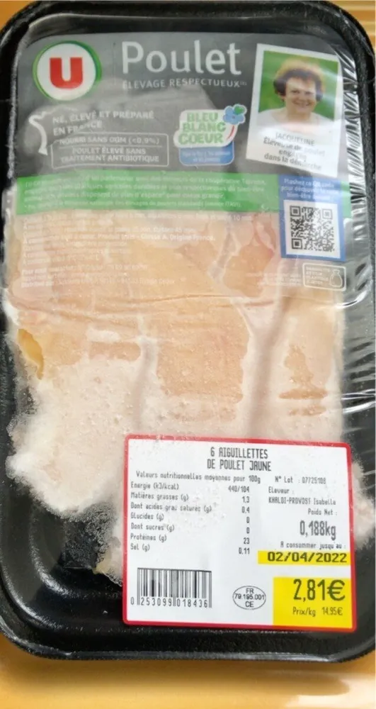 Aiguillettes de Poulet