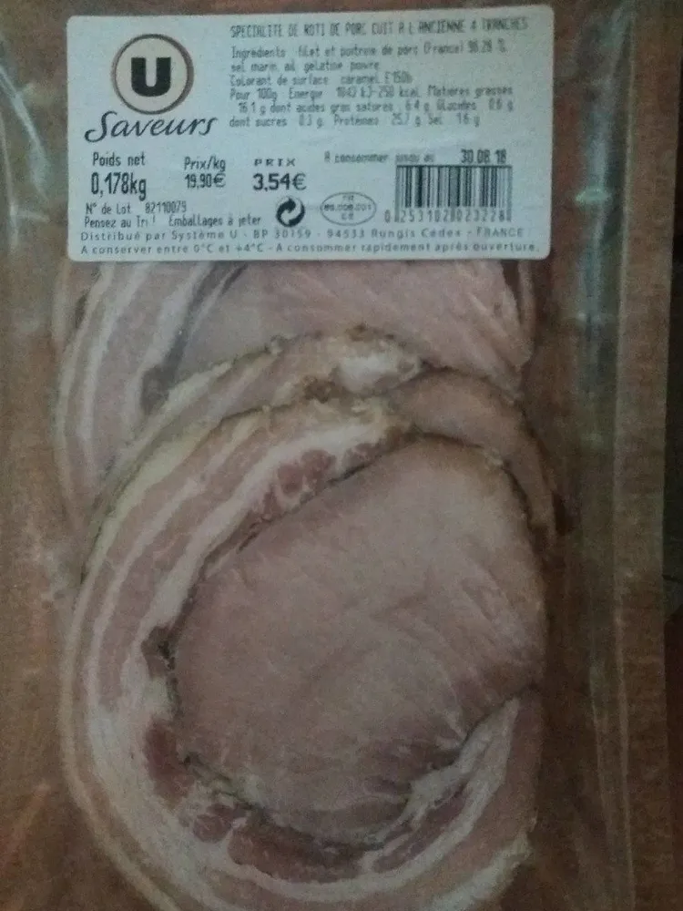 Rôti de porc cuit à l'ancienne