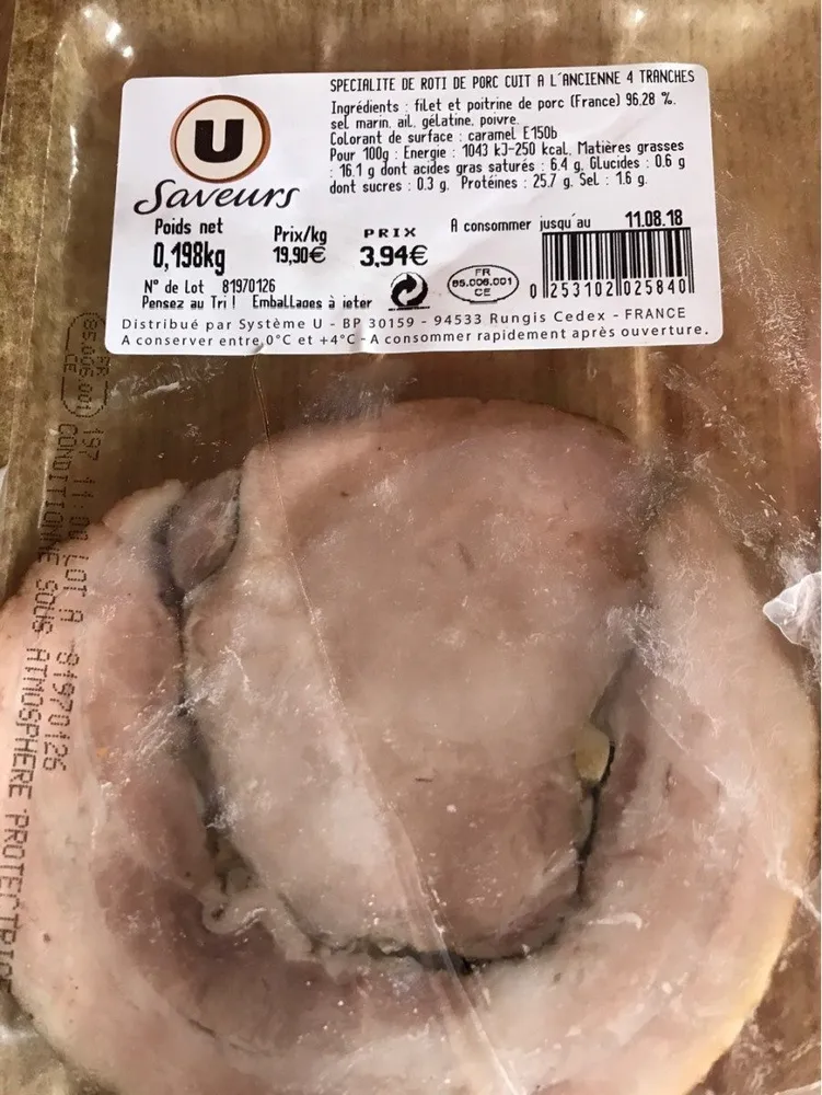 Roti de porc cuit a l'ancienne