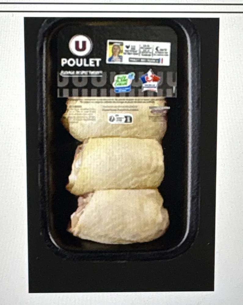 Haut cuisse poulet jaune déjointé, 4 pièces