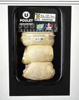 Haut cuisse poulet jaune déjointé, 4 pièces