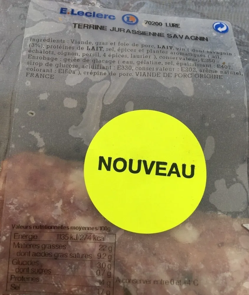 Terrine Jurassienne Savagnin