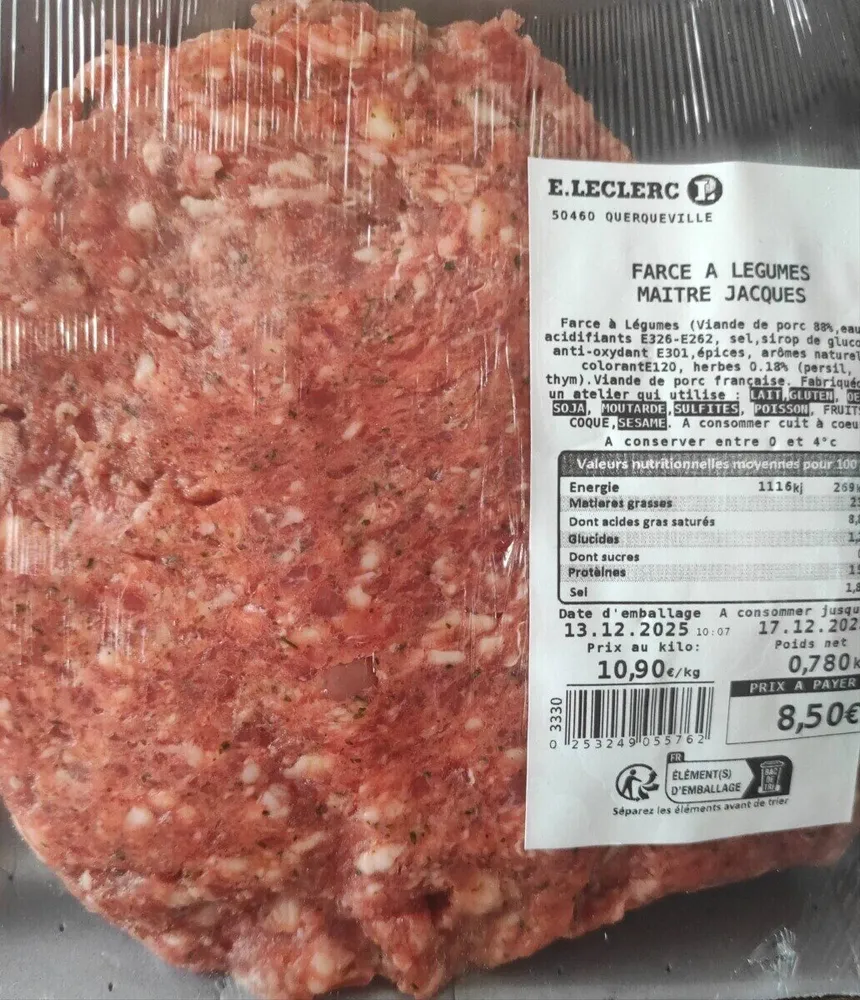 Farce a légumes Maître Jacques