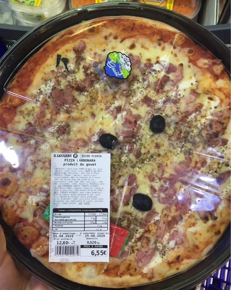 Pizza carbonara
