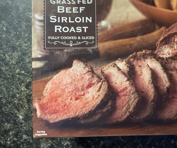 Grass fed beef sirloin roast