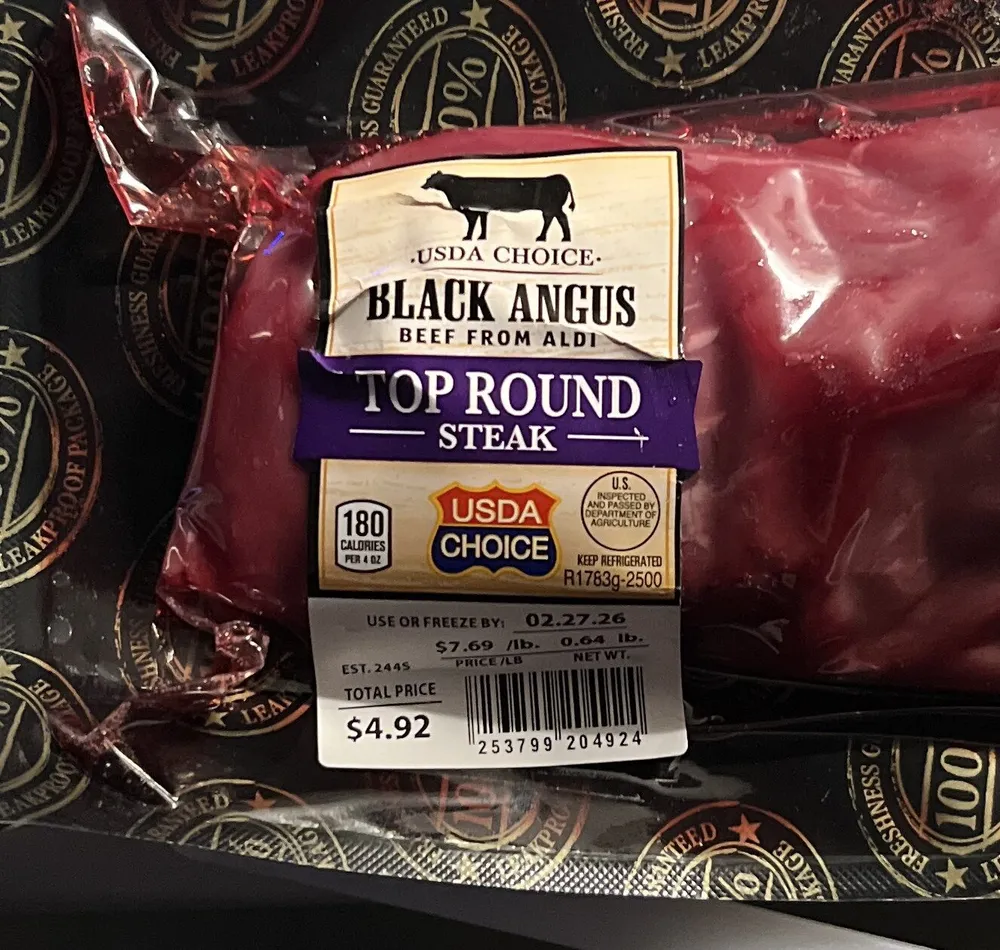 Black Angus Beef from Aldi