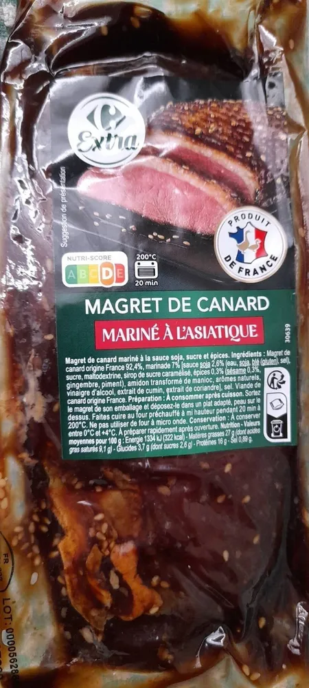 Magret de canard sauce soja sucre et epices