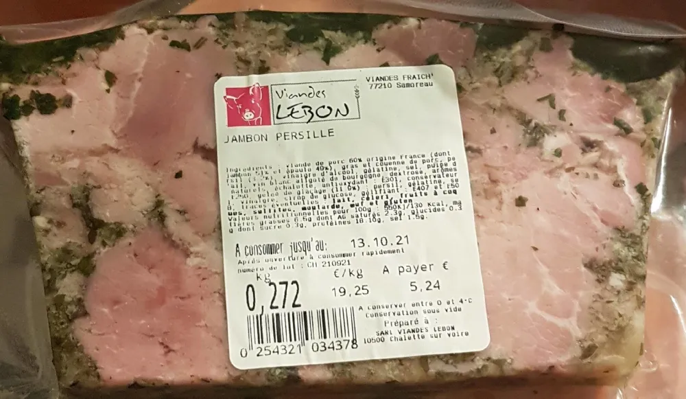 Jambon Persille