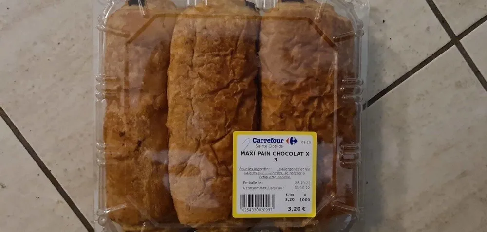 Maxi PAIN chocolat x3