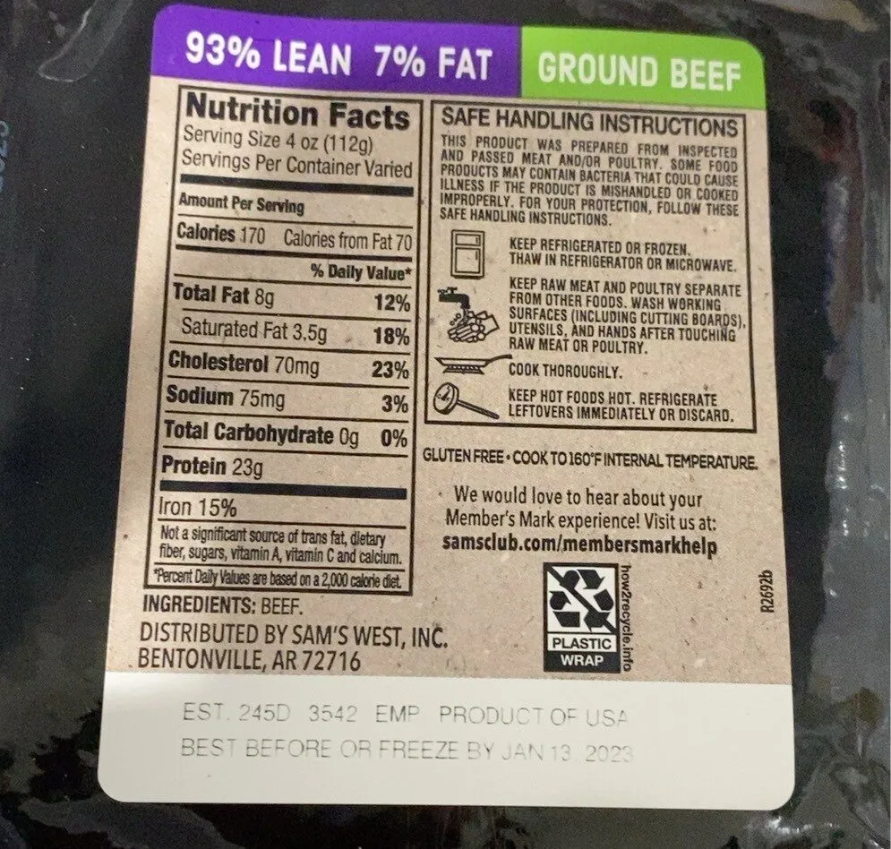 Ground Beef 93/7