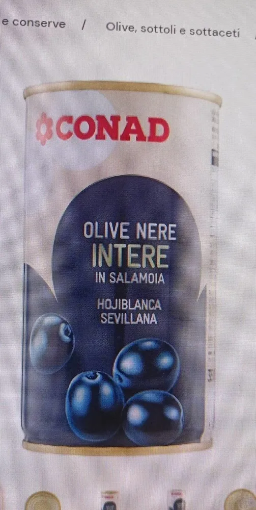 Olive nere intere in salamoia 350g