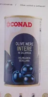 Olive nere intere in salamoia 350g