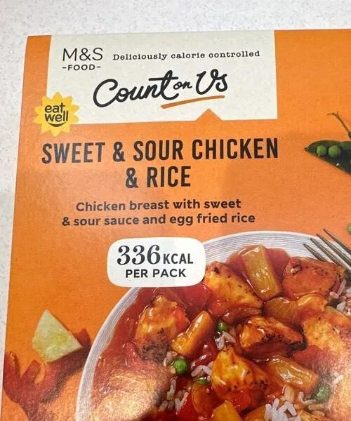 Sweet and sour chicken count on us