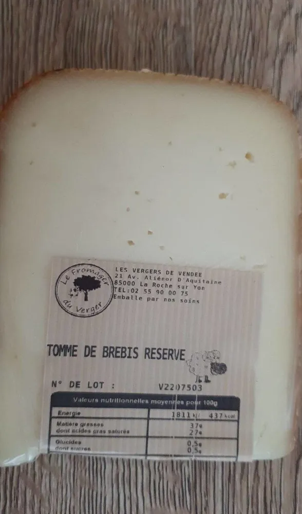 Tomme de brebis reserve