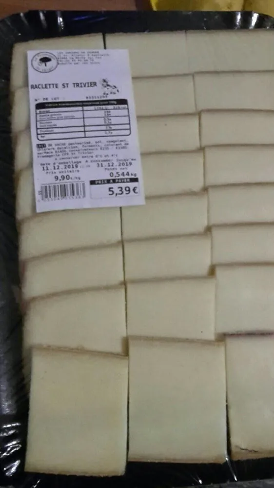 Raclette St trivier