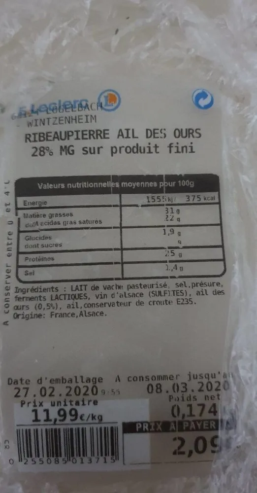 Ribeaupierre ail des ours
