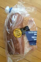 Sliced white bread