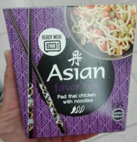 Asian favorites chicken with noodles