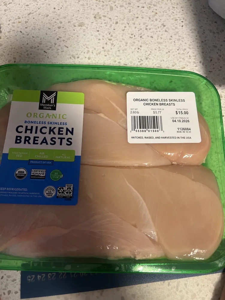 Organic Boneless Skinless Chicken Breast