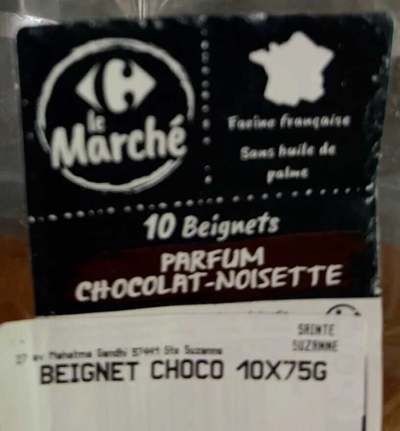 Beignet parfum chocolat noisette