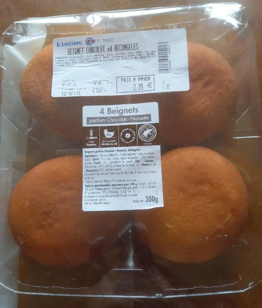 Beignets au chocolat