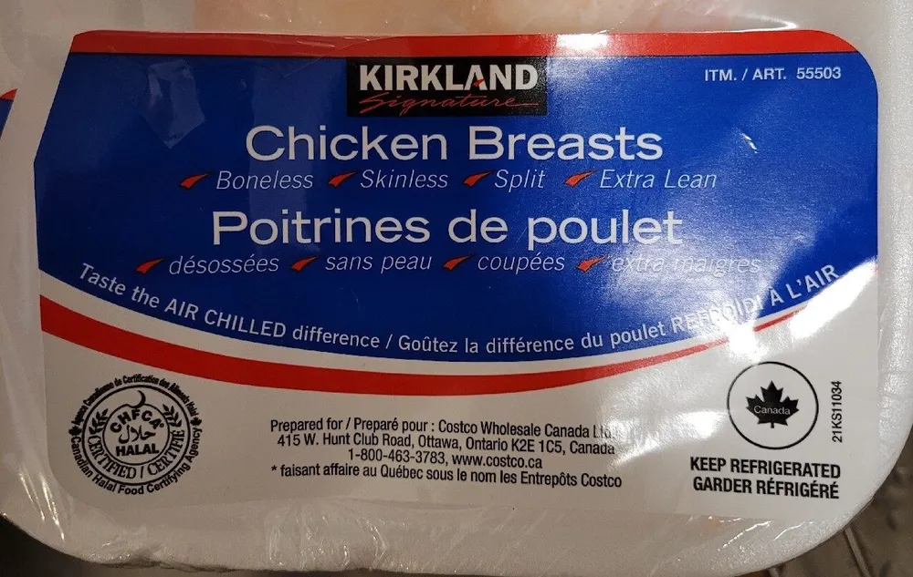 Chicken Breasts, Raw, Boneless, Skinless, Extra Lean