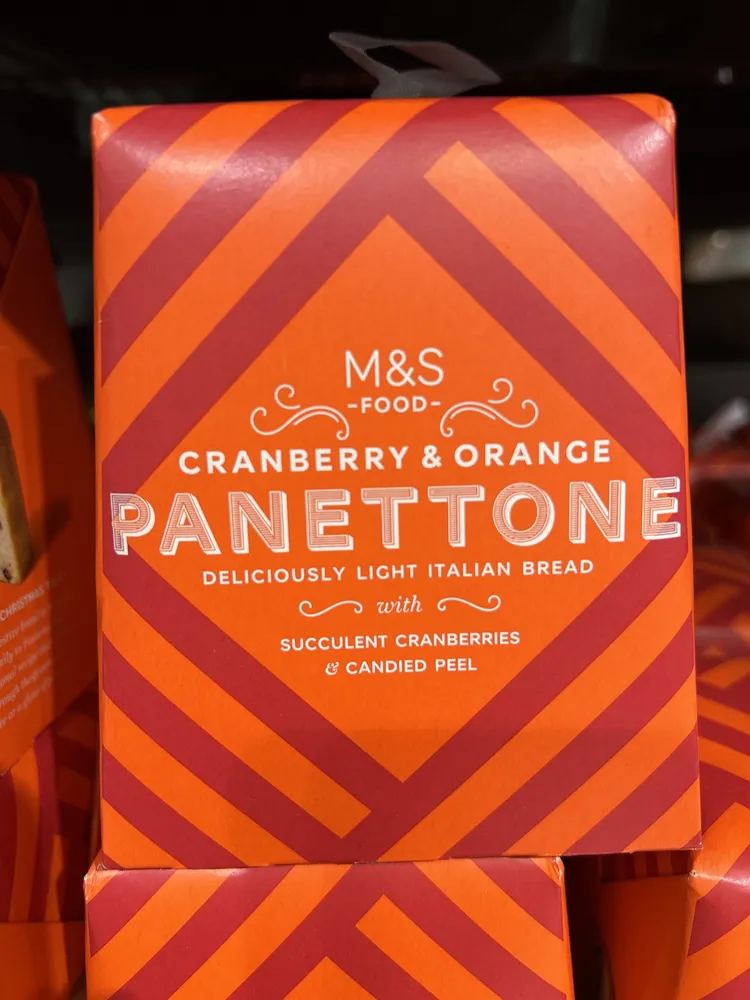 Cranberry & orange panettone