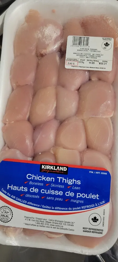 Chicken Thighs, Boneless And Skinless