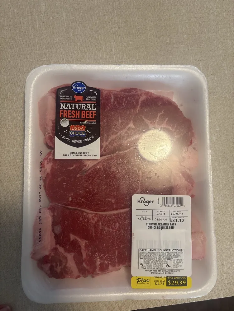 Kroger Strip Steak