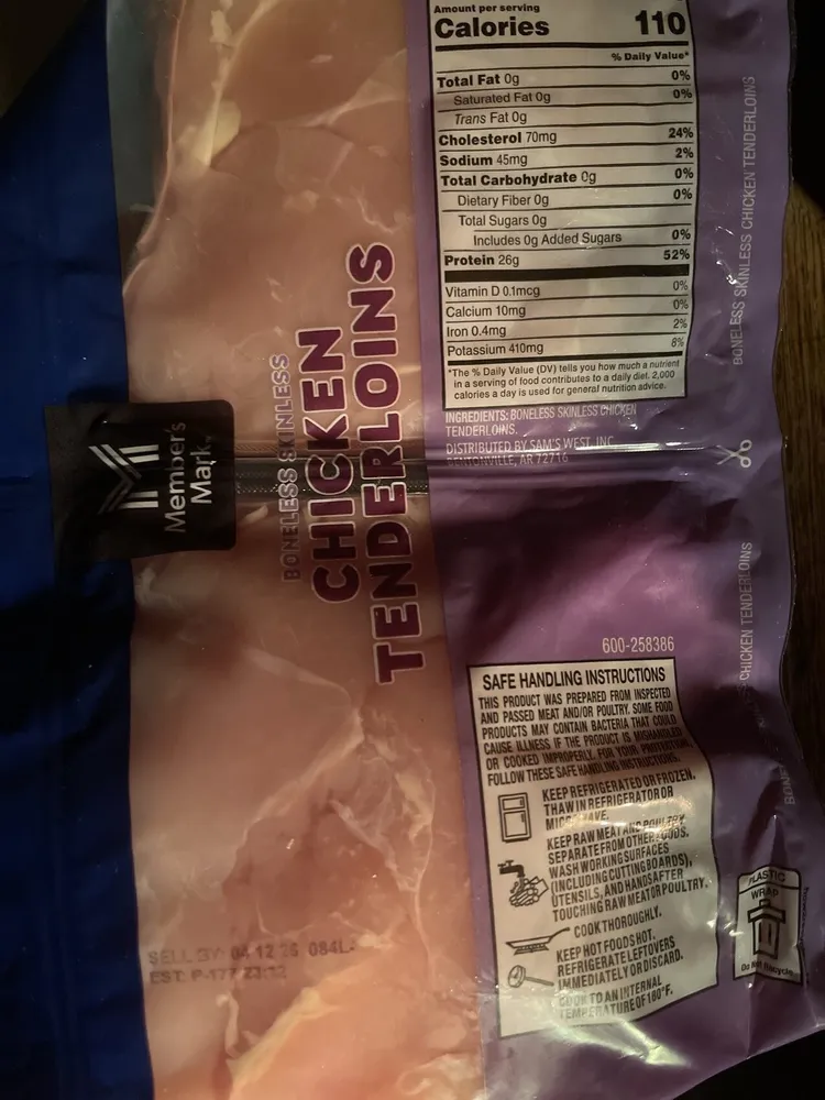 Boneless Skinless Chicken Tenderloins