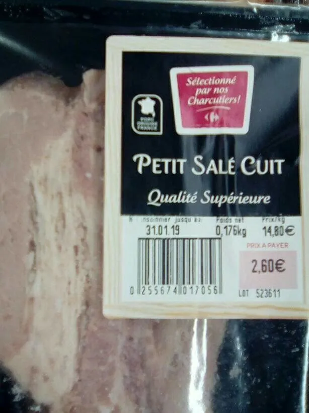 Petit salé cuit