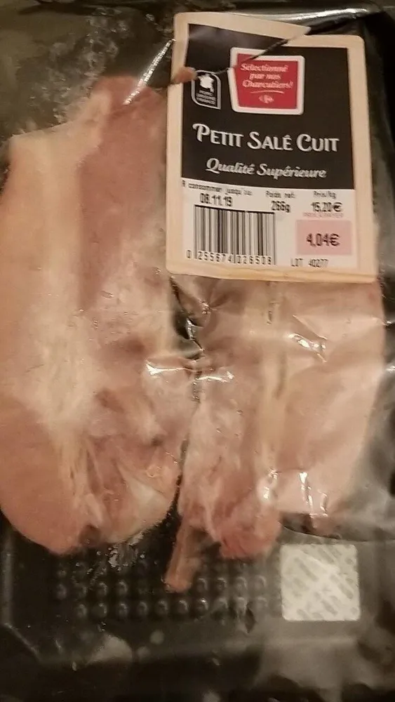 Petit salé cuit